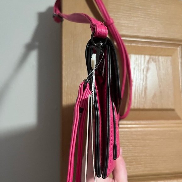 Crossbody Clutch Bag Push Lock Removable Strap Multi-pocket Wallet NWT - Picture 5 of 17